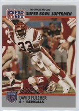 1990 Pro Set Super Bowl XXV Silver Anniversary Box Set David Fulcher #109 0x4w