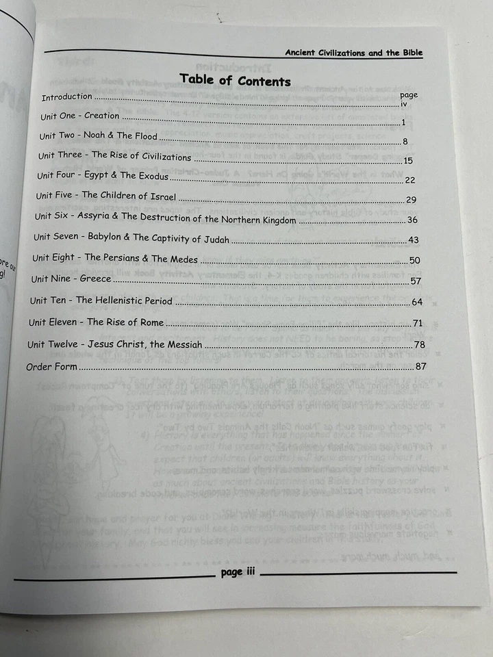 Ancient Civilizations & the Bible Elementary Activity Book Vol 1 Book A~A3 27 - Image 4 of 4