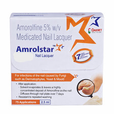 Amrolstar 5 Nail Lacquer 2.5ml  Nail Fungal Infections Care Solution  F S
