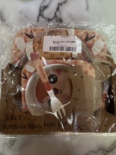 5 Pc Kids Plate And Cup Set
