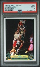 2003 Topps Chrome Brent Barry #69 Refractor PSA 9