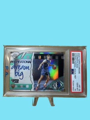 Cooper Flagg 2025 Topps Chrome Inspirational Aqua Refractor /199 PSA 10 Low POP