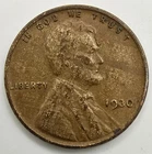 1930 P Lincoln Wheat Cent Woody AU Wood Grain Improper Alloy Mix Error Type Coin