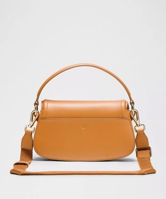 New Lululemon Cactus Leather Brown Mini Bag Crossbody Handbag