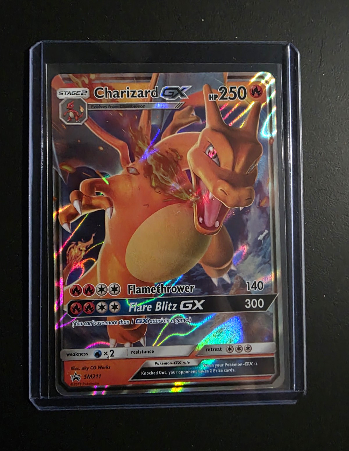 Pokemon Company Charizard GX SM211 SM Black Star Promos Holo Promo HP 250
