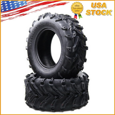2 Pack 25x8-12 ATV Tires 6Ply 25x8x12 ATV UTV Tires 25 8 12 All Terrain Tires US