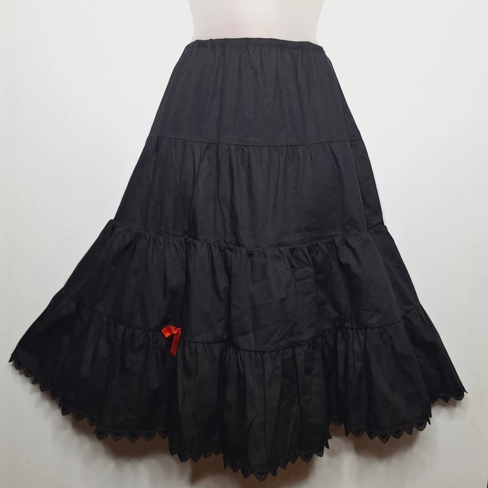 Falda Crinolina Enagua Cherie Años 50 60 Pequeña Mediana Corazones Arco Reina Foto 3 de 4