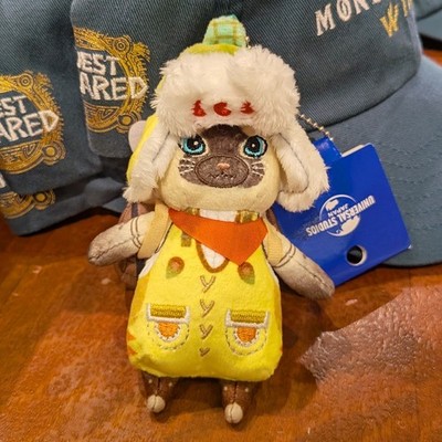 USJ JAPAN Monster Hunter Wilds Airou Palico Plush Mascot Keychain Capcom 2026 5''