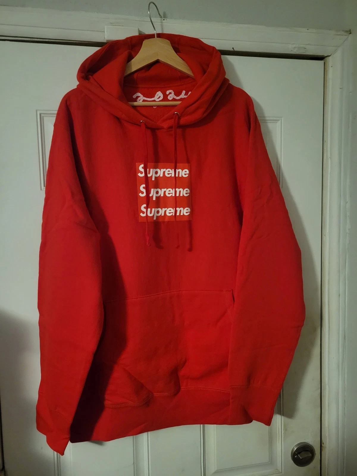 sweat à capuche asspizza supreme triple box logo ReD Xxl 2024