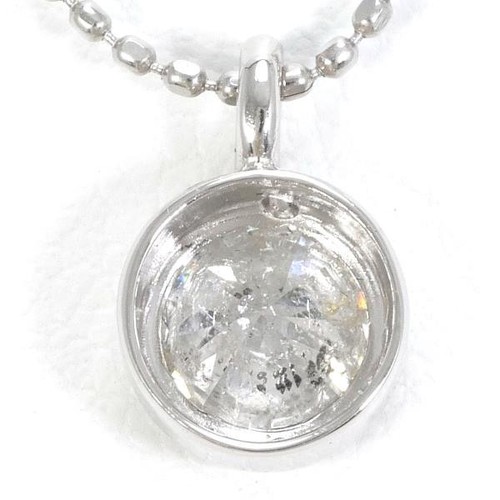 Platinum 900 850 Necklace Diamond About2.4g About41cm Free shipping Used - Picture 4 of 7