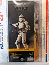Star Wars Black Series Phase II Clone Trooper  Clone Wars New with case