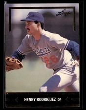 1991 Leaf Henry Rodriguez #BC8 Gold Rookies