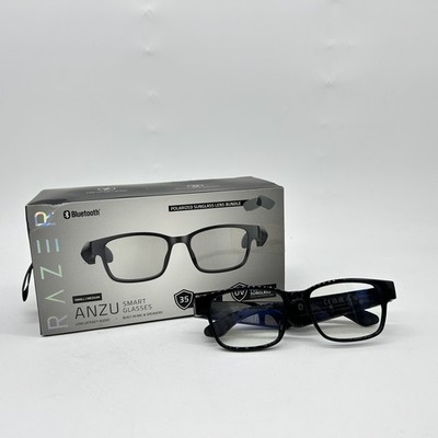 Razer Anzu Smart Glasses (rechteckige, kleine Gläser) - Audio-Brille mit Blaulic