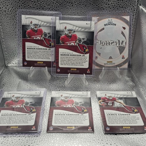 2024 Illusions - Arizona Cardinals - 6 Card Lot - Marvin Harrison Swirl - Benson - Picture 2 of 2