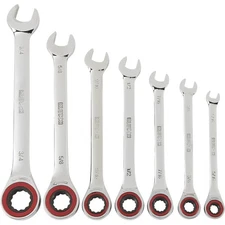 Klutch ZERO Degree Gearless Ratcheting SAE Wrench Set, 7-Pc., 12-Pt.