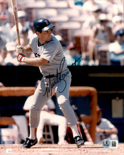 Marty Barrett Signed Boston Red Sox 8x10 Photo Beckett COA