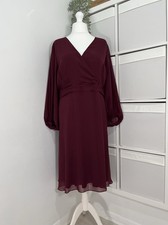 Studio 8 Phase 8 Midi Dress Size 24 Chiffon Occasion Wedding Evening BNWOT