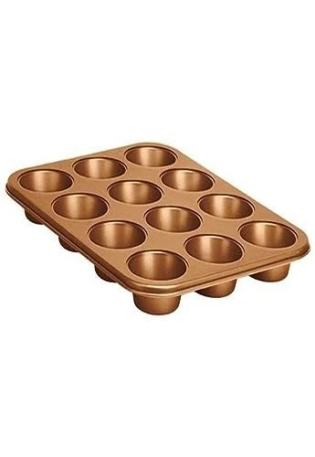 NutriChef 12-cup Non-Stick Coated Layer Surface Golden Oven Muffin Pan
Opens in a new window or tab
