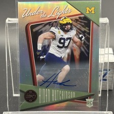 2022 Panini Legacy Under the Lights Aidan Hutchinson Rookie Autograph UL16
