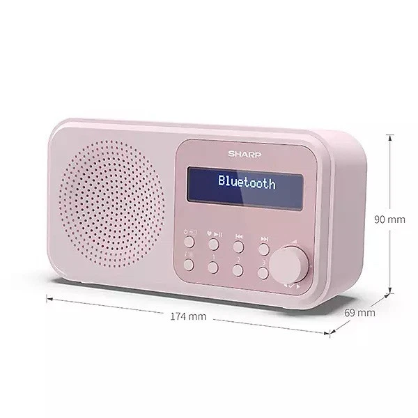 Sharp DR-P420(PK) Tokyo Digital Radio DAB/DAB+ & FM with Bluetooth - Pink - Image 2 of 4