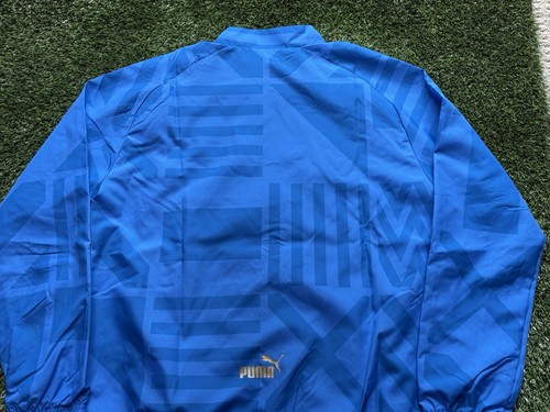 NEW 2022 Italy Italia Jacket Warmup Anthem Blue Puma Home Medium M Shirt Jersey - Picture 10 of 13