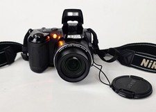 Nikon COOLPIX L120 14.1MP 21x Digital Camera Black w/ Strap Tested  Works 