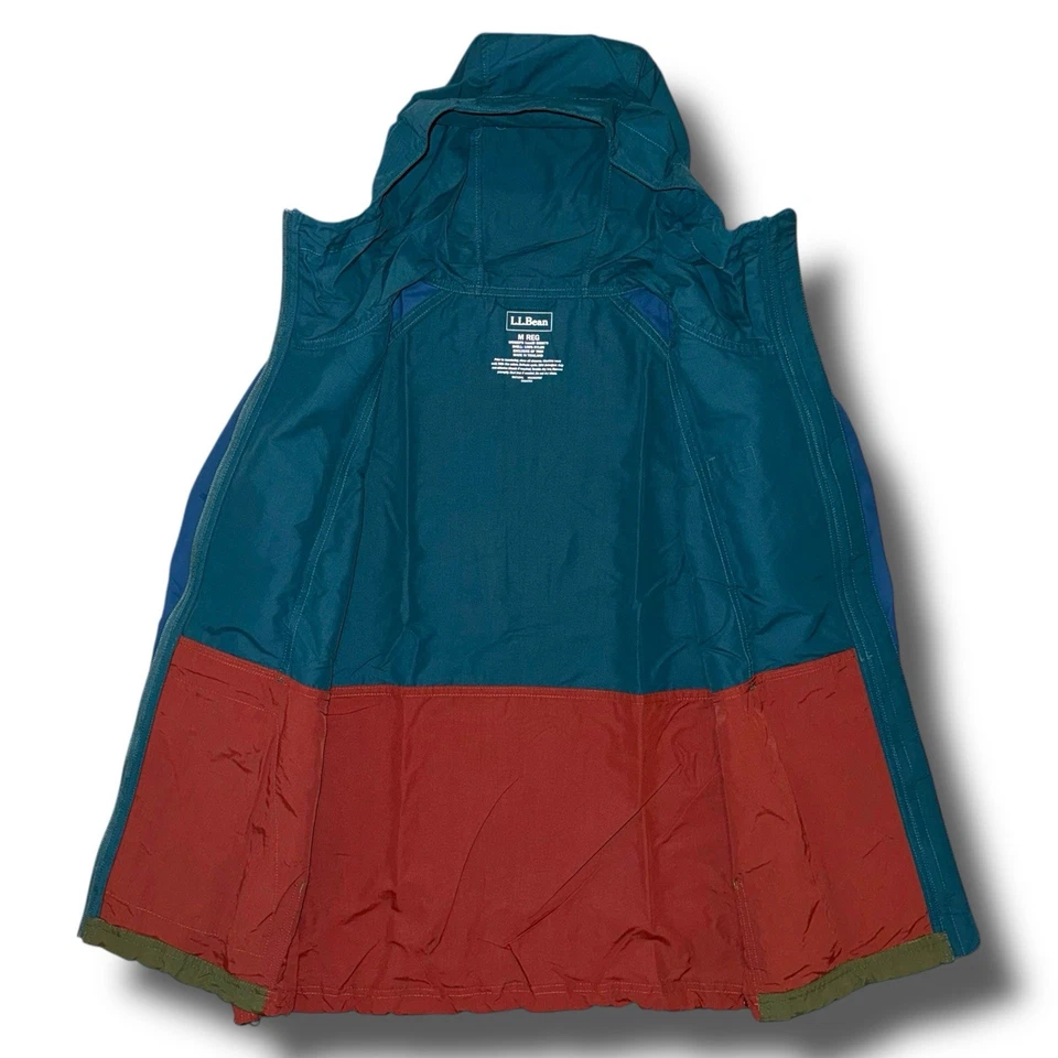 LL BEAN Mountain Classic Jacket Women Medium Regular Windbreaker Full Zip Anorak - Image 2 of 4