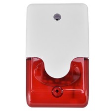 Mini Strobe Siren Wired Alarm Strobe Flashing Light Horn Flash Sound Siren F NEW