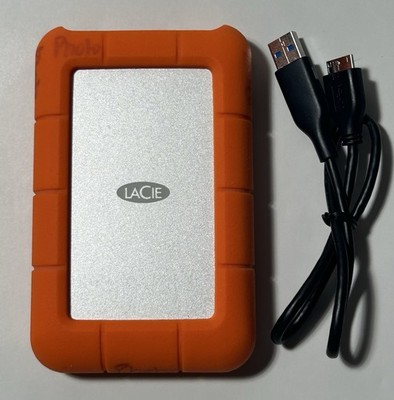 Lacie Rugged 4TB External Rugged Hard Drive HDD USB 3.0 LRD0TU5