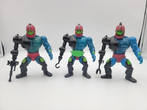 Vintage MOTU Trapjaw Lot Of 3 Mexico Figures Weapons Complete