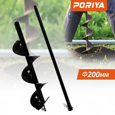 PORIYA Double Spiral Post Hole Digger Auger Durable 200mm Auger Bit 1.8M Deep au