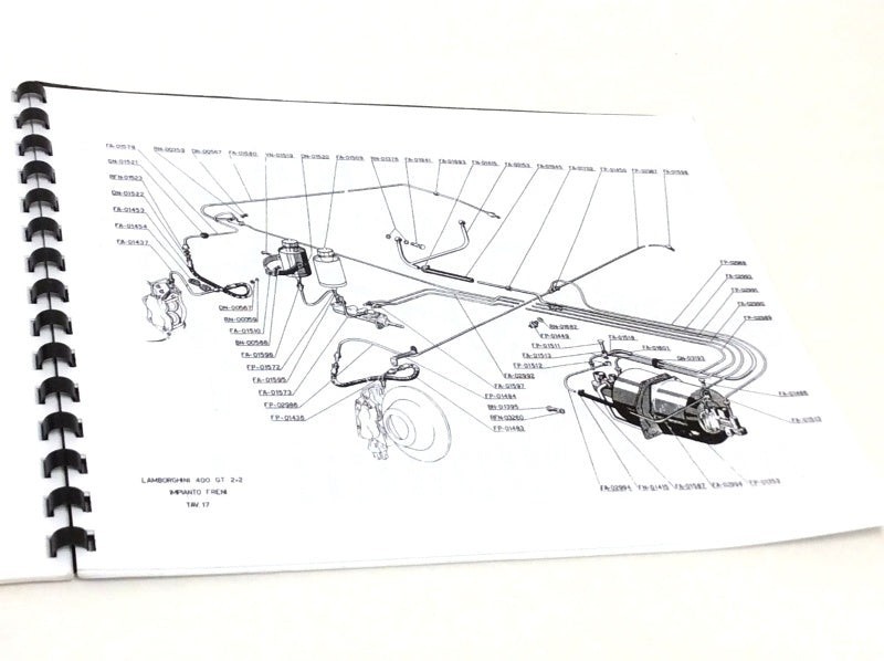 65-67 Lamborghini 400 GT Parts Illustrations Catalogue Manual