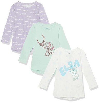 Amazon Essentials Mädchen Tunika-Shirts 3er-Pack Disney-Motive 2