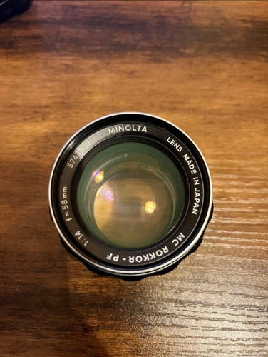 [Good] Minolta MC ROKKOR-PF 58mm f/1.4 MF Lens Beautiful Bokeh Japan