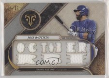 2017 Topps Triple Threads Relics Silver 6/27 Jose Bautista #TTR-JU1 s7f