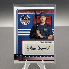 2023 Panini USA Baseball Stars & Stripes Ethan Surowiec Auto Foil Rookie