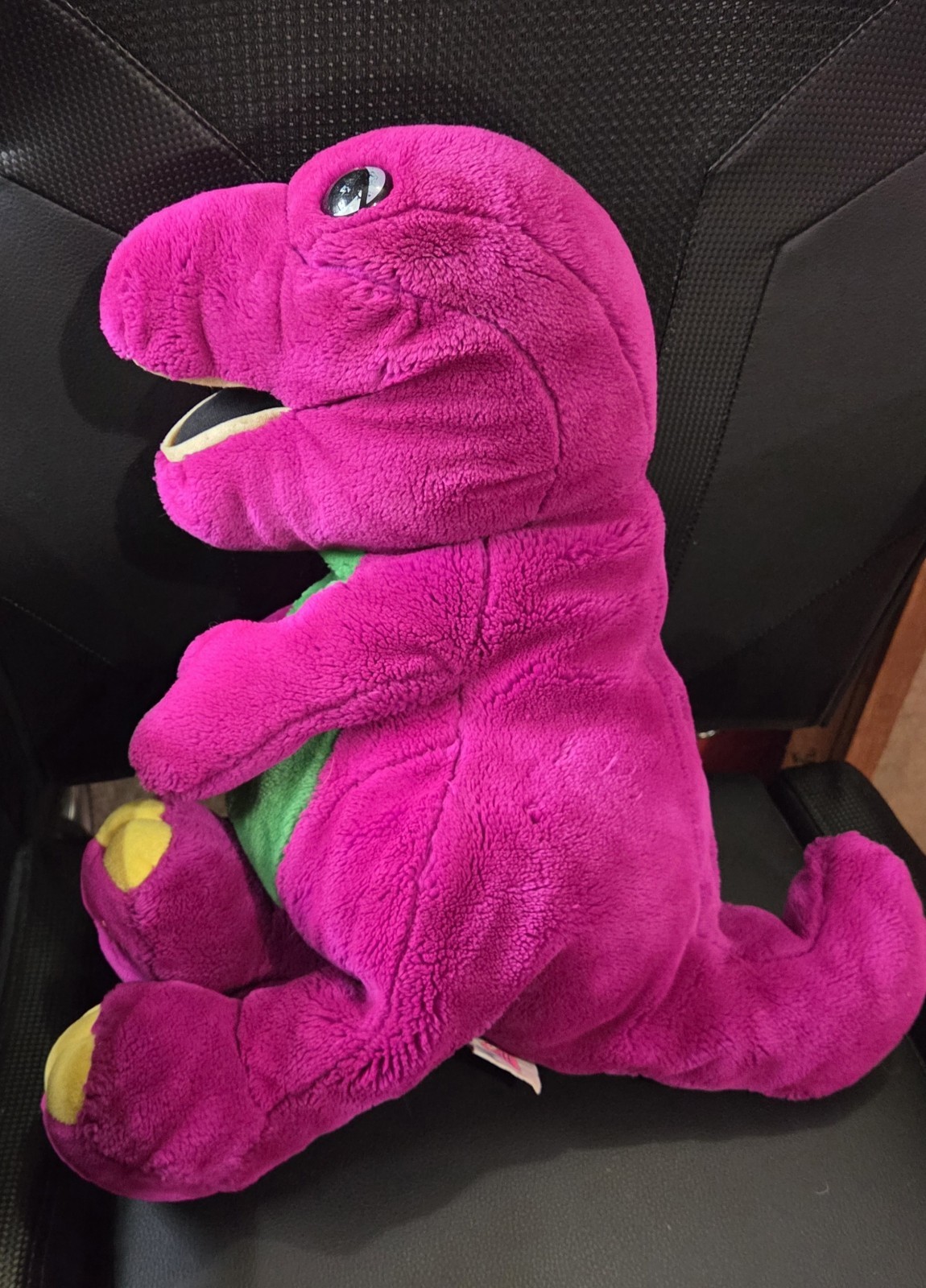 Vintage Barney The Purple Dinosaur Plush 20” Lyons Group Dakin Embroidered 1992