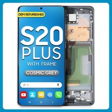 For Samsung S20 Plus 5G LCD Touch Screen Digitizer Frame Assembly Grey US