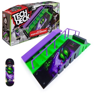 XConnect Nyjah Rail Shredder Skatepark, personalisierbar, mit Fingerboard von...