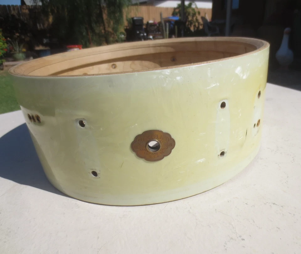 Vintage 30s/40s Slingerland 5.5x14” Snare Drum Shell W Badge WMP Project - Image 2 of 4