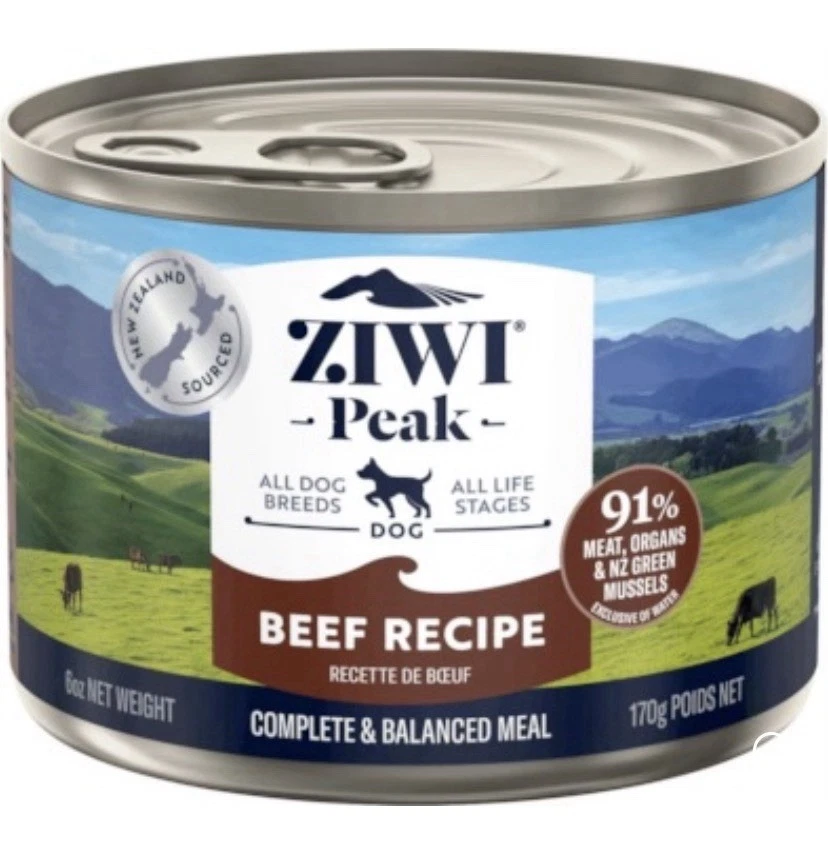 6oz ZIWI Peak Beef Canned Wet Dog Food 12pk