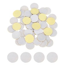 120 Pcs Adhesive Felt Circles, 25mm Dia 1mm Thick Non-Woven Circles, White