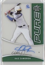2015 Leaf Trinity Pure Auto Green 5/10 Daz Cameron #P-DC1 Auto ti8