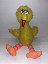 Vtg Playskool Sesame Street Big Bird 21' Plush Toy 1986 Pull String Voice Box
