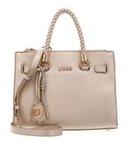 LIU JO Manh Satchel S Handtasche UmhäNgetasche Tasche Light Gold Goldfarben Neu