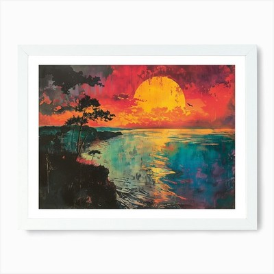 Sunset 6 Art Print Framed Wall Art Poster Canvas Print Picture