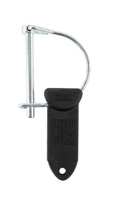 Pin Wiz Heavy-Duty Trailer Hitch Clips & Pins, 2'' D Pin, 1/4'' Diameter, Black...