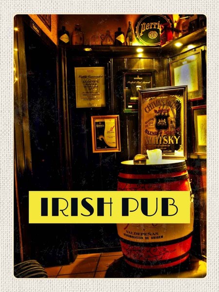 Holzschild 40X30 Cm Irland Bier Kneipe GemäLde Essen Trinken Deko Geschenk Holz-image