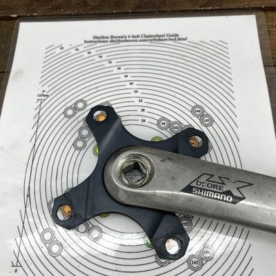 Vintage Shimano Deore LX FC-M570 Crankset 175mm 104 BCD 4-Bolt