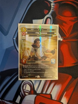 Star Wars Unlimited Poe Dameron Quick To Improvise P25 168 Regional Exclusive RQ